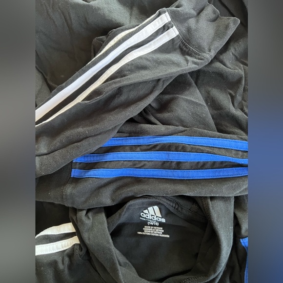 Adidas blue and white hoodie size 14/16 Large - Picture 3 of 3